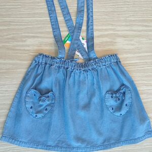 Falda denim tirantes