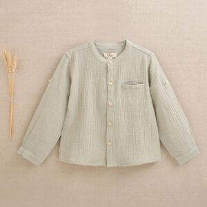 Camisa cuello mao muselina Dadati