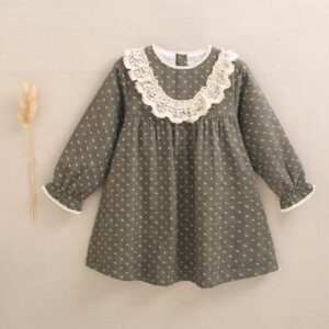 Vestido cuello ganchillo DADATI