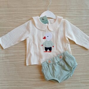 Conjunto muselina pato