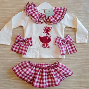 Conjunto Vichy mama pato