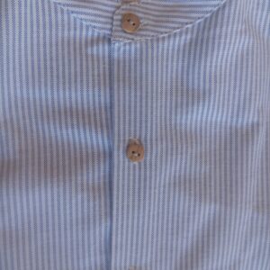 Camisa cuello mao listas